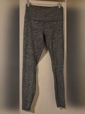 Lululemon Wunder Under Hi-Rise Tight 28" | Heathered Black | Size 8